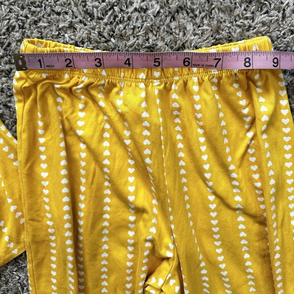Lily Bleu Girls Sz 6 2 Piece Pants Set Yellow Heart Stretchy - Picture 9 of 14
